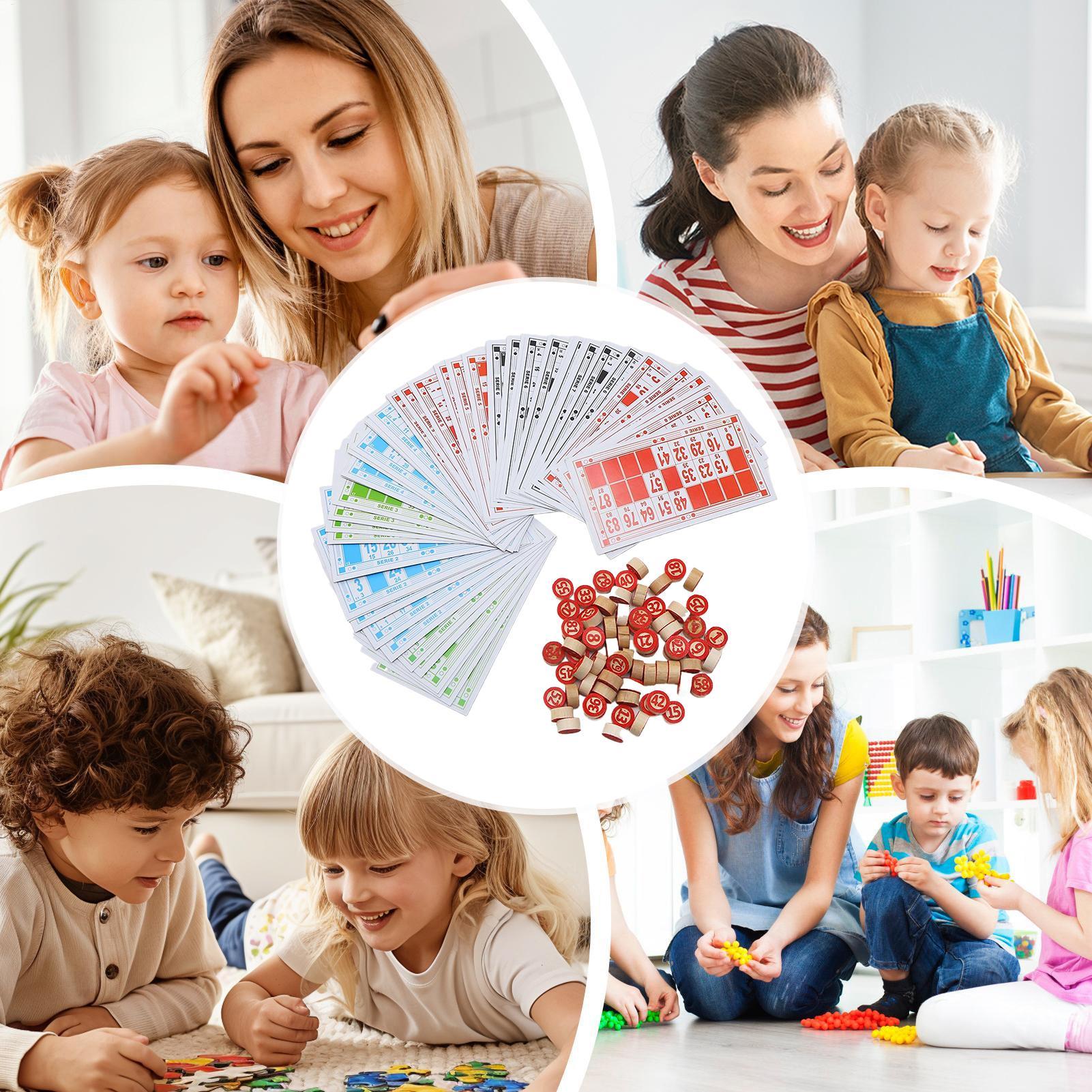 Kids Education Group - Jeu de Bingo en bois, jouets