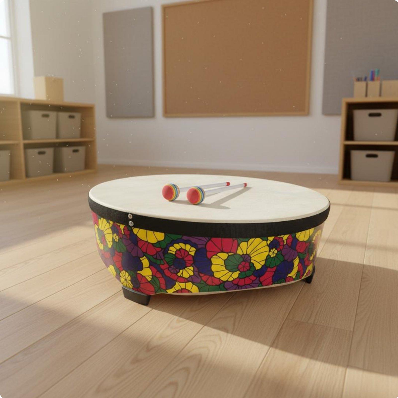 Kids Education Group - Tambour de sol en bois de