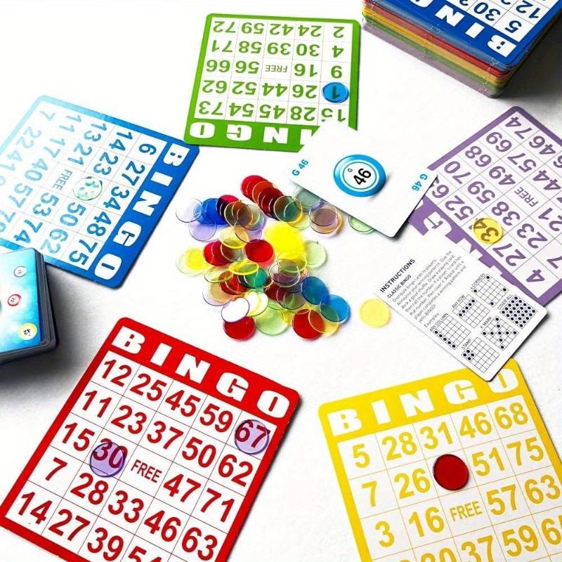 Kids Education Group - Cartes de Bingo non répétitives, 50/100