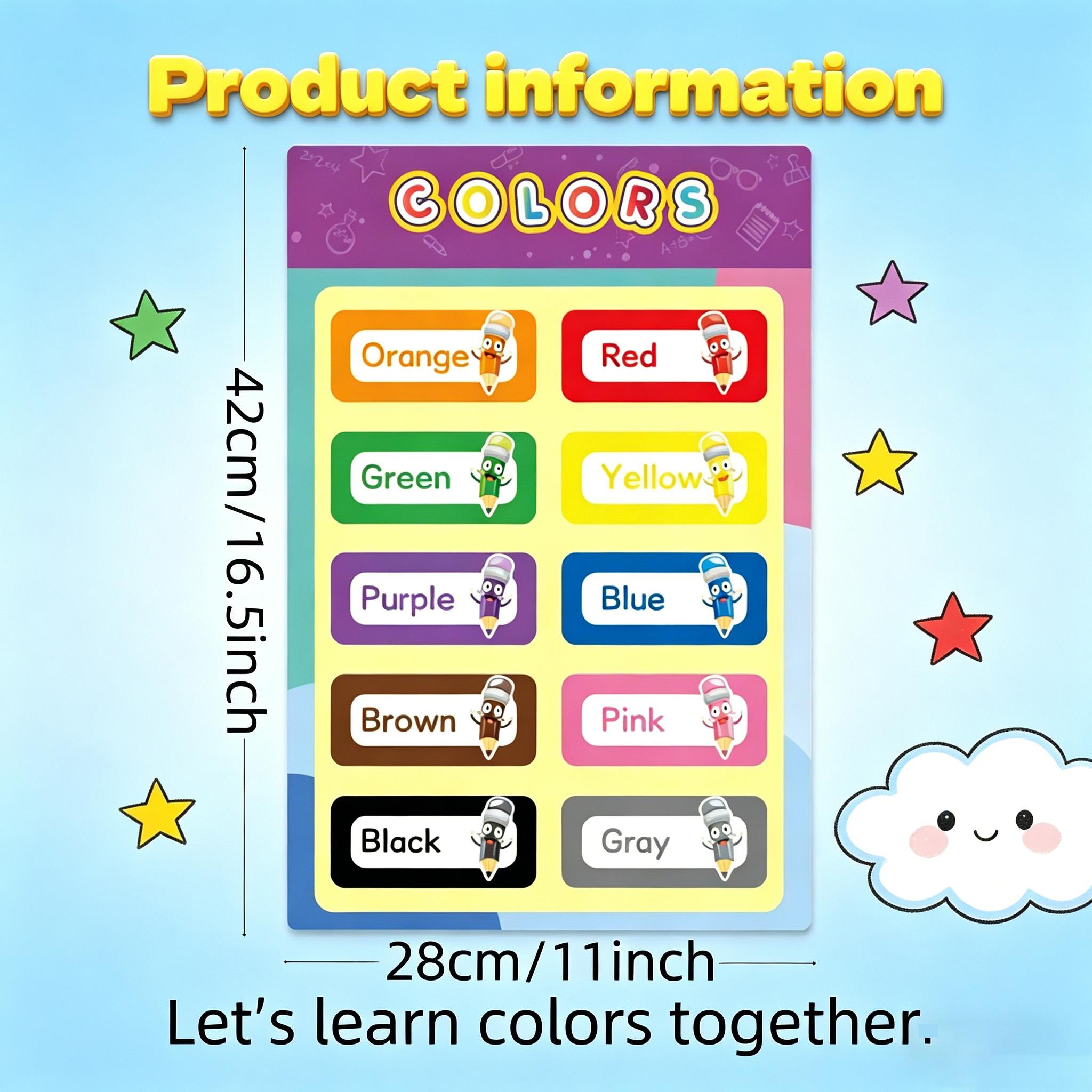 16 affiches éducatives pour le - Kids Educational Poster avis et prix