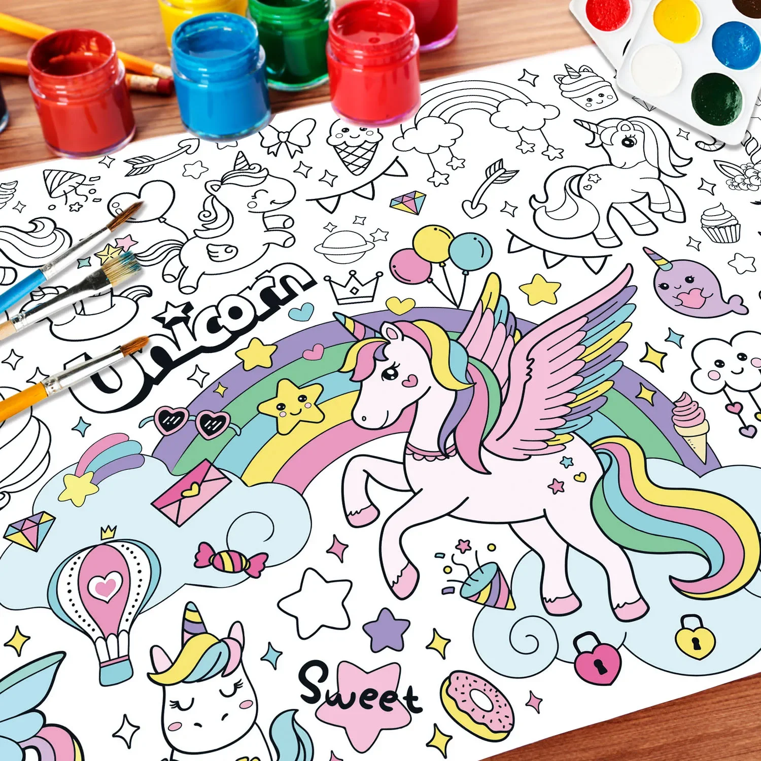 Nouveaux livres de coloriage l - Kids Educational Poster avis et prix