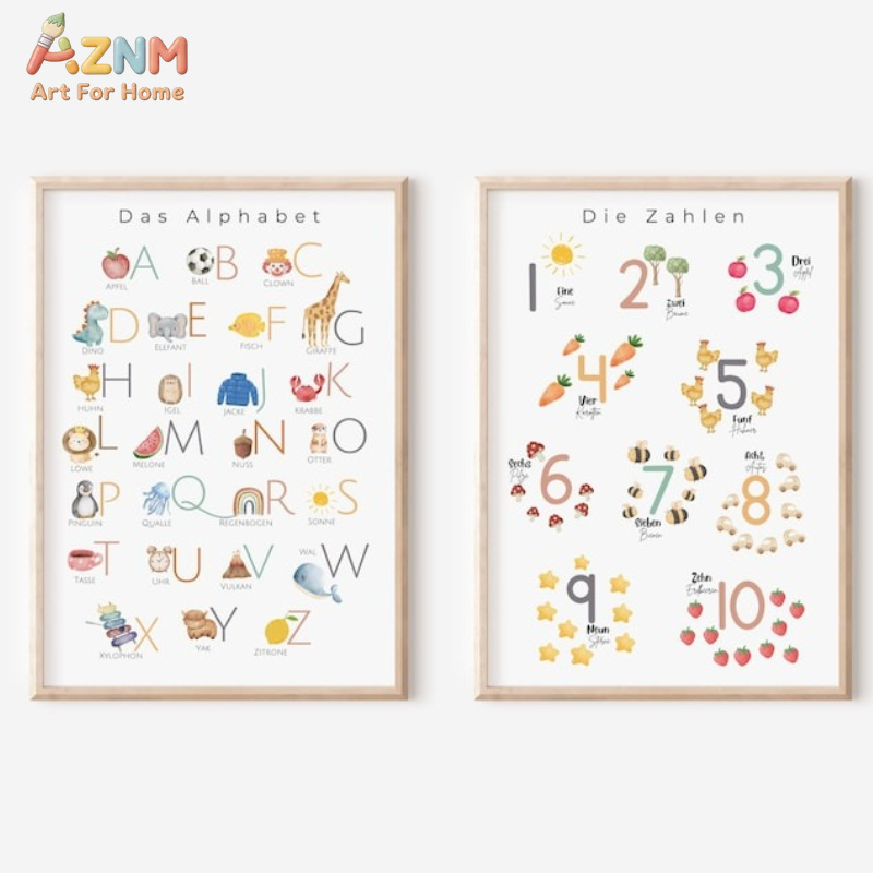 AZNM – toile décorative murale - Kids No Education avis et prix
