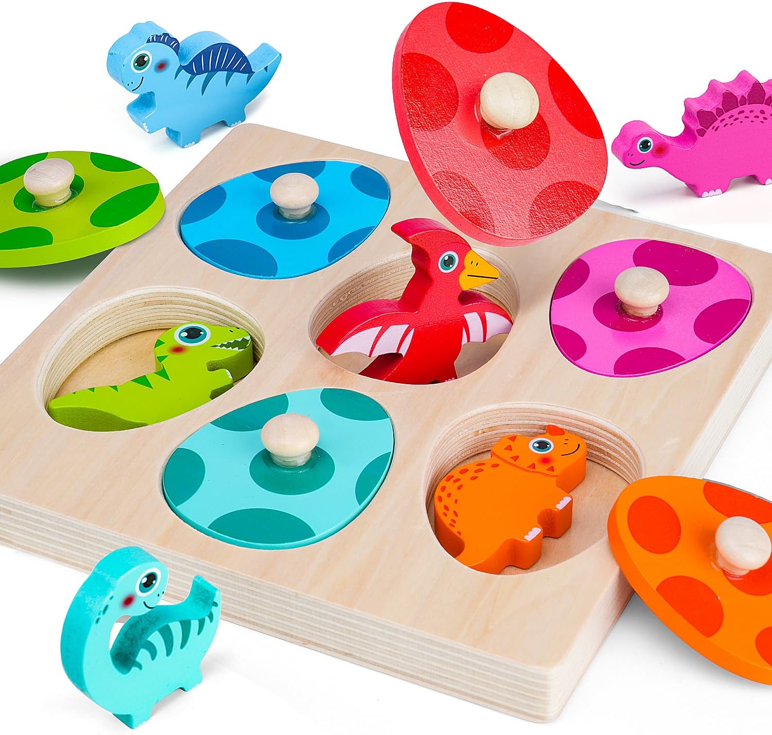 Puzzle dinosaure en bois, joue - Kids Nature Education avis et prix